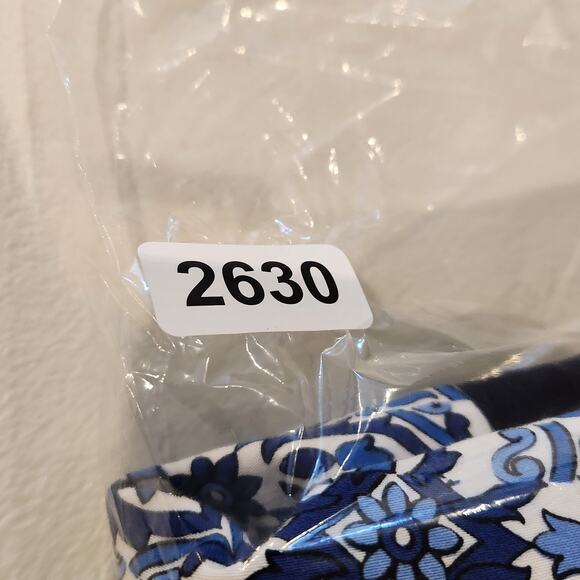 Milly Design Nation Blue White Capri Asymmetrical Tile Midi Skirt Size XL Beach - Picture 9 of 9